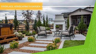 Fireplace, Xeriscaping & Garden Area