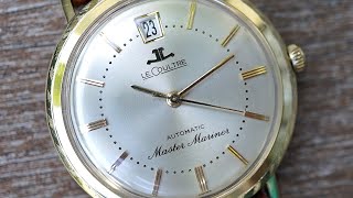 RARE LeCoultre Master Mariner automatic 14k solid gold - date at 12h - ref 600-907 - cal K881 - 1963