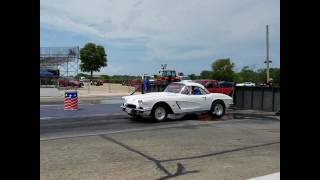 62 corvette at the track