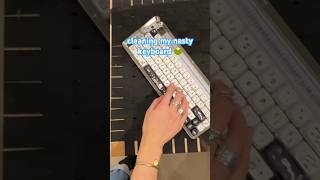 ASMR keyboard clean and keycaps change #mechanicalkeyboard #keebs #cats