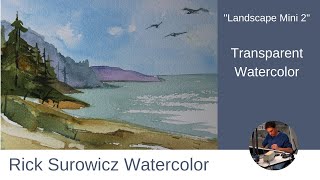 Watercolor Tutorial:  Mini Landscape Series Painting 2