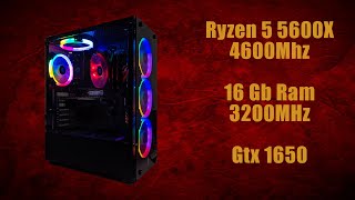 Системный блок на Ryzen 5 5600Х + Gtx 1650. Разгон, тесты в синтетике + тесты в играх!