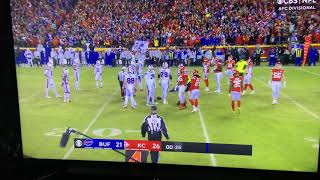 Chiefs vs Bills fan gets tackled on the field!