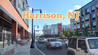 Walk tour in Harrison, New Jersey, USA | PATH Station to some of the streets north of the station