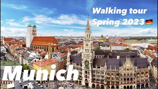 Munich 🇩🇪 Walking tour 2023 - City Center - Marienplatz, Germany 🇩🇪 Мюнхен 🇩🇪 Тур по городу