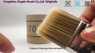 Why use polyester filament instead of bristle for Paint brush?