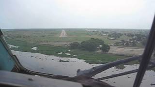 Наши летчики в Судане(аэропорт Малакал)RUSSIAN PILOTS IN AFRIKA .Approach and Landing to Malakal