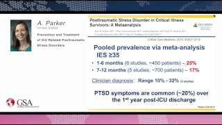 1st WSC - Prevention and Treatment of ICU Related Posttraumatic Stress Disorders by Ann Parker