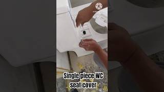 single piece WC Seat cover plumbing work 🛠️#shortvideo