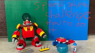 How to do the speed sphere challenge in the Lego Sonic The Hedgehog set number 76993 #legosonic