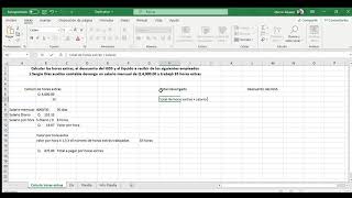 Cómo calcular Horas Extras y Descuento de IGSS