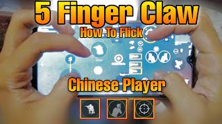 Best 5 FINGER CLAW + LAYOUT & HOW TO FLICK PRO PLAYER CHINESE