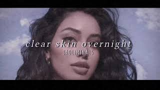 clear skin OVERNIGHT || rain sounds