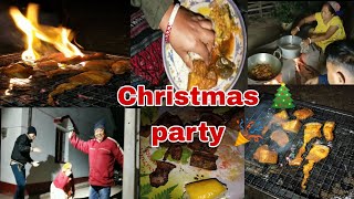 Christmas picnic party | Merry Christmas Tiger Family everyone ..