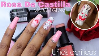 Uñas acrílicas Rosa de costilla #MADAM GLAM