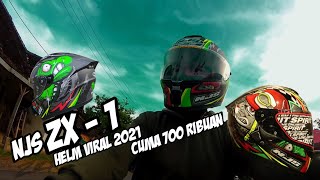 Helm Lokal NJS ZX1 2021 | Helm VIRAL Cuma 700rban | Video Test Ride