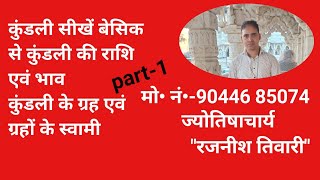 अपनी कुंडली को स्वयं देखे कुंडली के 9 ग्रहों और 12 भावों को  & राशि और उसके स्वामी के बारे में जाने