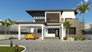 ( 50 X 50 ) Feet Front Elevation Design #shorts #ghar #houseplan