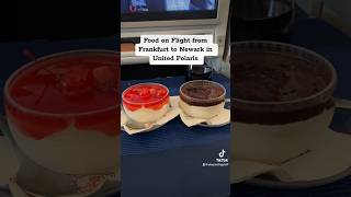 Food on Flight from Frankfurt to Newark in United Polaris