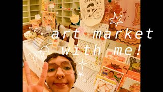 art market vlog! traveling, meeting lots of artists & art haul  ⭐️