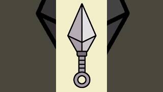 Kunai | 苦無 | How to Draw Kunai | Kunai Drawing | Draw and Color Kunai | Draw Kunai | クナイを描く