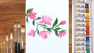 Elevate Your Acrylic Painting Skills with One Stroke Flower Painting