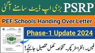 PSRP Handover Letter Update | psrp new update | psrp latest news | psrp pefsis | psrp phase 1 update