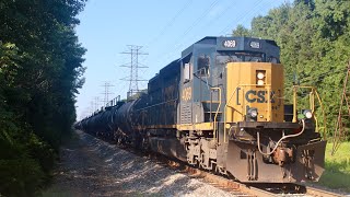 CSX Ammonia Train!! 2 CSX Trains in Chester VA on the A-Line and Bellwood Sub!