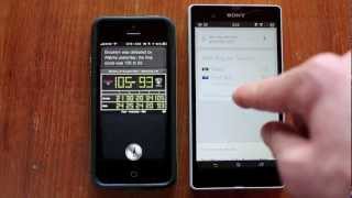 Sony Xperia Z vs iPhone 5 - apps, youtube, & speed tests