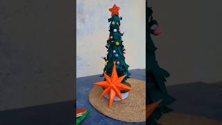 DIY Christmas tree 🎄#christmascrafts #youtubeshorts #zufracreations