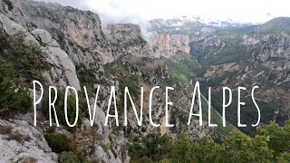 Provence Alpes. Verdon. walking tour. timelapse.