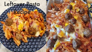 What to do with leftover pasta part 2-leftover pasta recipe #homemade #pasta #delicious