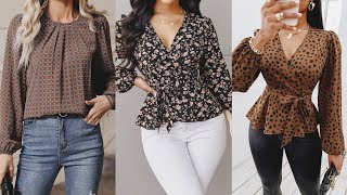 40 MODELOS DE BLUSAS PARA MUJER 2023/ BLUSAS EN TENDENCIA / BLUSAS MODERNAS ELEGANTES / BLUSEN