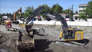 John Deere 345G LC Brandt with real sound! MEGA MACHINES IN CONSTRUCTION. Episode 4