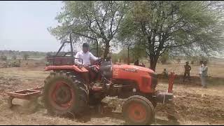 Kubota 45 hp demo with cultivator H1 gear कुबोटा 45 hp ट्रॅक्टर डेमो पंजी मारणे