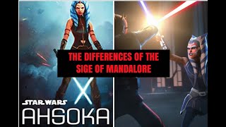 The Differences in the original and The Clone Wars Siege of Mandalore