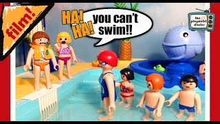 🍄Playmobil Movie! Class trip to the WaterPark Swimming Pool! Holly is bullied again! 😡 TPD