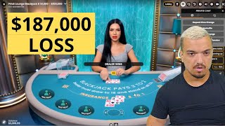 High Stakes, Big Loss ♦ $187,000 Gone in 9 Minutes of Blackjack