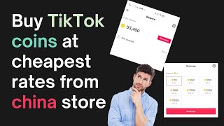 Buy TikTok coins at cheapest rates in CHINA 2023 #tiktok #tiktokcoins #tiktokgift