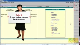 Tally 6 Creates Ledger under Bank Accounts