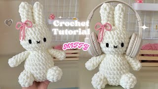 🐰Crochet White Bunny tutorial *Simple and Easy*