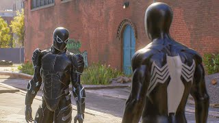 Spider-Man And Agent Venom Team Up With The Classic Black Suit