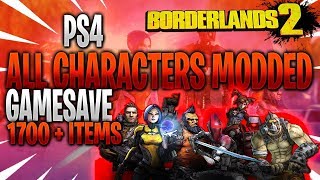 Borderlands 2 [PS3/PS4] NEW Level 80 Op 10 All Characters Modded Game Saves w/ 1700 + Weapons