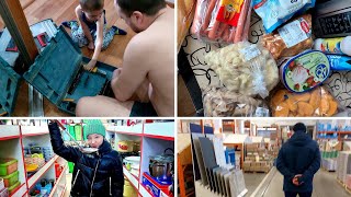 ВЛОГ Съездили по магазинам/Закупка продуктов/мои мужчины молодцы сделали мужскую работу👍