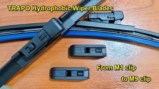 Trapo Hydrophobic Wiper Blade changing to M9 clip