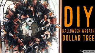 DIY Halloween Wreath/Dollar Tree