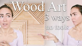 DIY Boho Wood Art 3 Ways | plus Q and A!