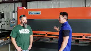 AccurlUSA 13' X .25" MasterCut CNC Shear Customer Testimonial | Moore Machine Tools