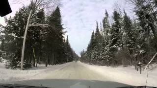 Speed Racer slams into snowbank