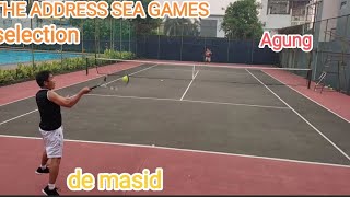 LAGI-LAGI TENIS:| THE ADDRESS GAMES SELECTION, DE MASID vs AGUNG, 3 - 2